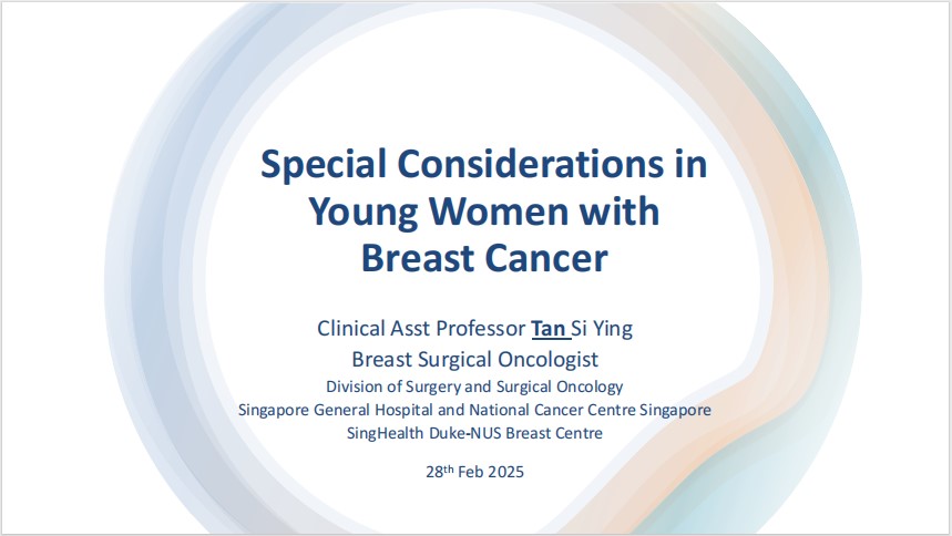 Young Women with Breast Cancer and special considerations