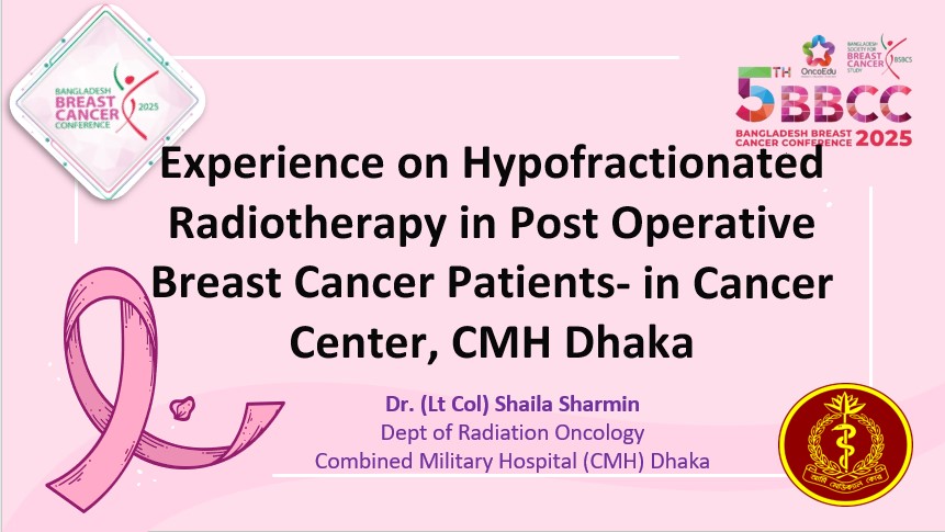 Hypofractionated Radiotherapy in Post Operative Breast Cancer Patients. 03 Years Clinical Experience in a Newly Established Cancer Center