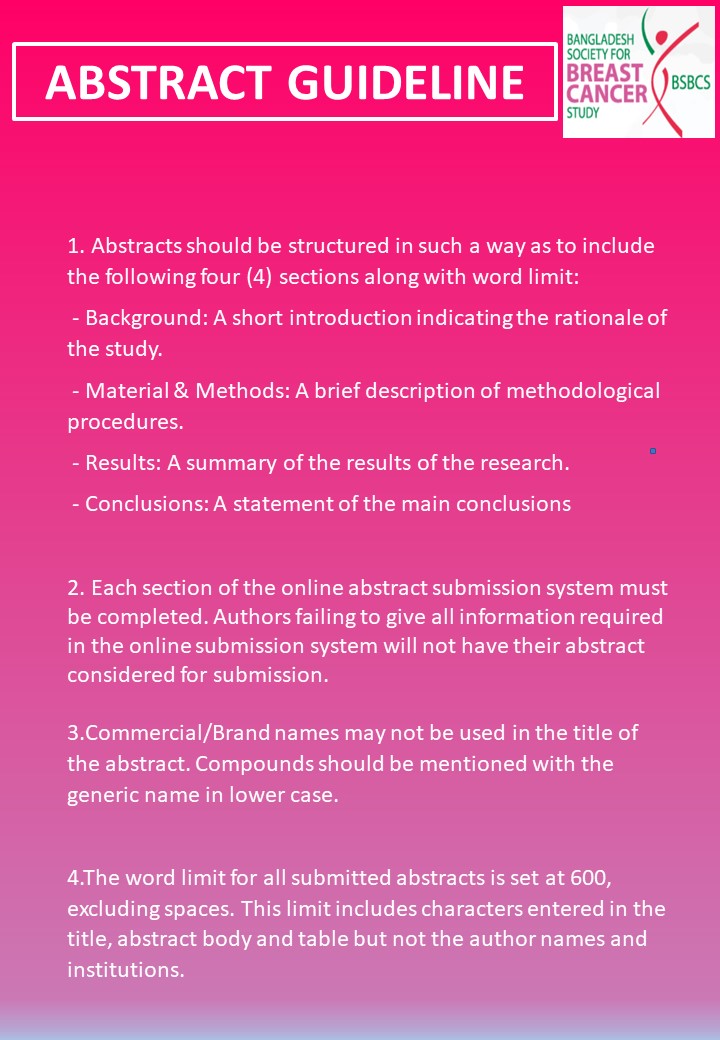 Abstract submission Guideline for BBCC 2025